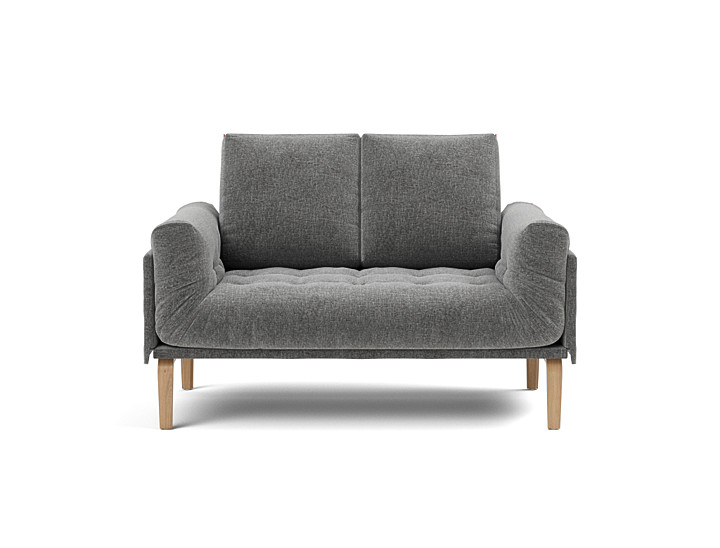Canapea pat Rollo Bow, saltea cu arcuri impachetate 80x200 cm, tesatura la alegere