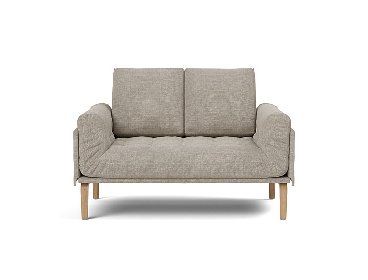 Canapea pat Rollo Bow, saltea cu arcuri impachetate 80x200 cm, tesatura la alegere
