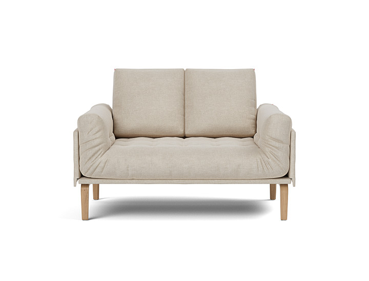 Canapea pat Rollo Bow, saltea cu arcuri impachetate 80x200 cm, tesatura la alegere