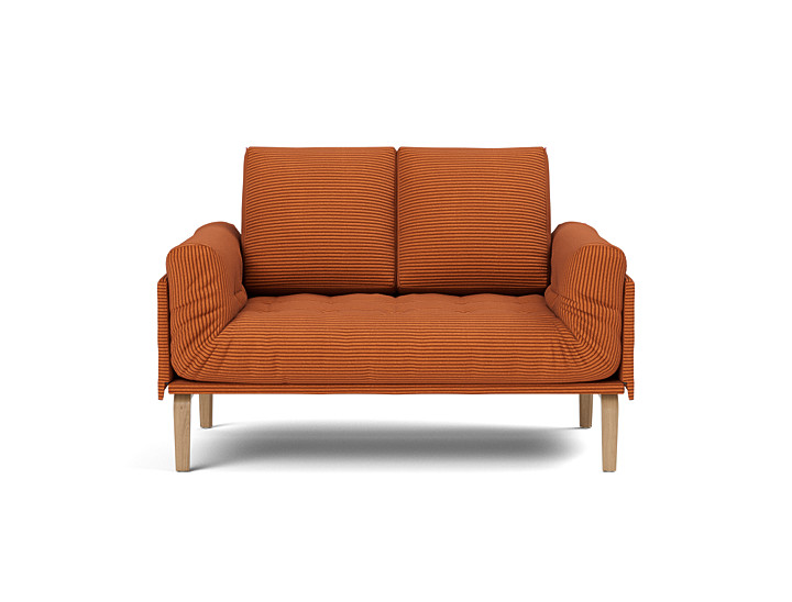 Canapea pat Rollo Bow, saltea cu arcuri impachetate 80x200 cm, tesatura la alegere