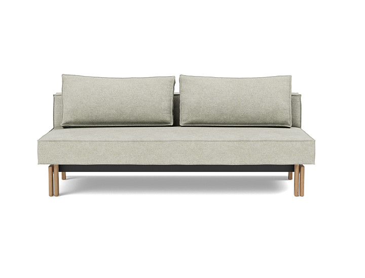 Canapea extensibila Sly Wood 140x200 cm, tesatura la alegere