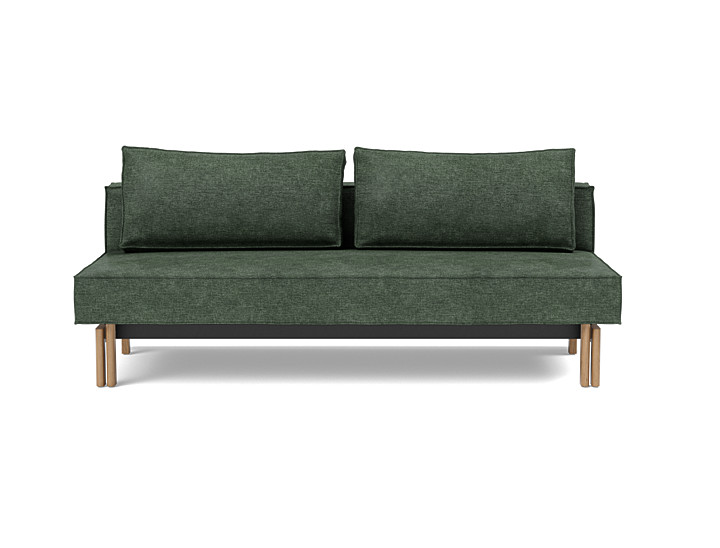 Canapea extensibila Sly Wood 140x200 cm, tesatura la alegere