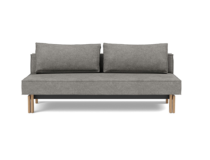 Canapea extensibila Sly Wood 140x200 cm, tesatura la alegere