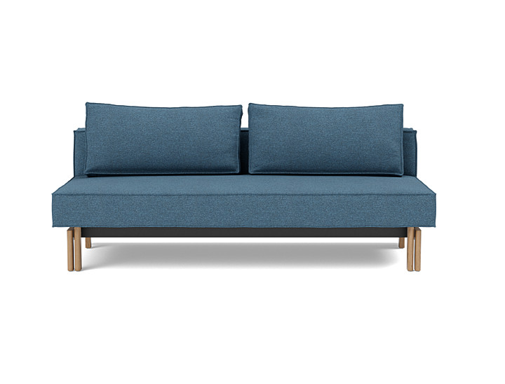 Canapea extensibila Sly Wood 140x200 cm, tesatura la alegere