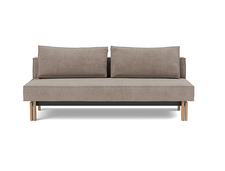 Canapea extensibila Sly Wood 140x200 cm, tesatura la alegere
