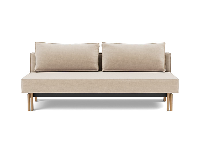 Canapea extensibila Sly Wood 140x200 cm, tesatura la alegere