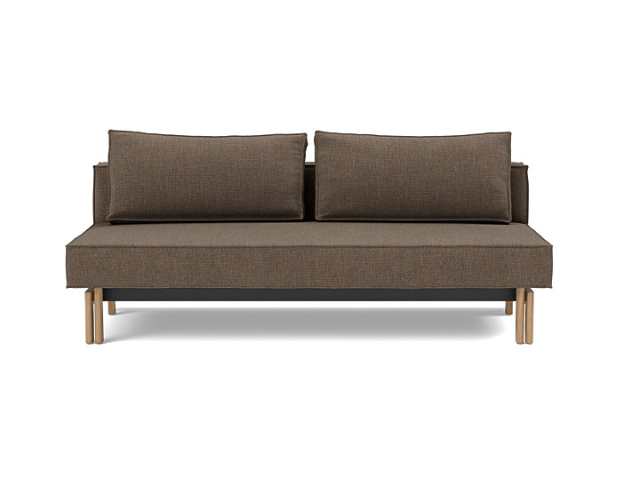 Canapea extensibila Sly Wood 140x200 cm, tesatura la alegere