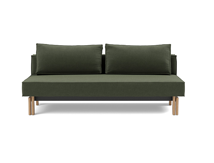 Canapea extensibila Sly Wood 140x200 cm, tesatura la alegere