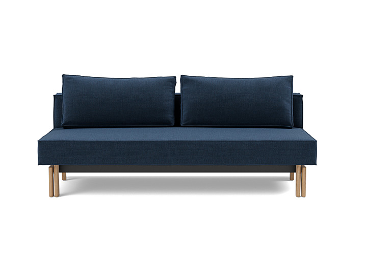 Canapea extensibila Sly Wood 140x200 cm, tesatura la alegere