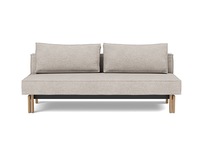 Canapea extensibila Sly Wood 140x200 cm, tesatura la alegere