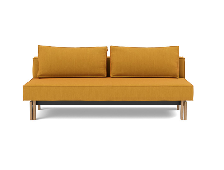 Canapea extensibila Sly Wood 140x200 cm, tesatura la alegere