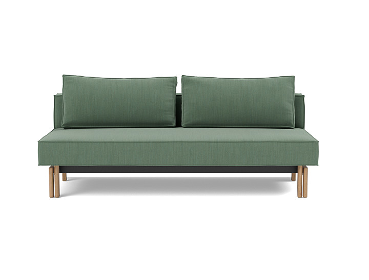 Canapea extensibila Sly Wood 140x200 cm, tesatura la alegere