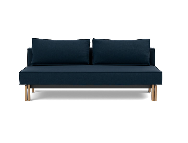 Canapea extensibila Sly Wood Mixed Dance Blue 140x200 cm