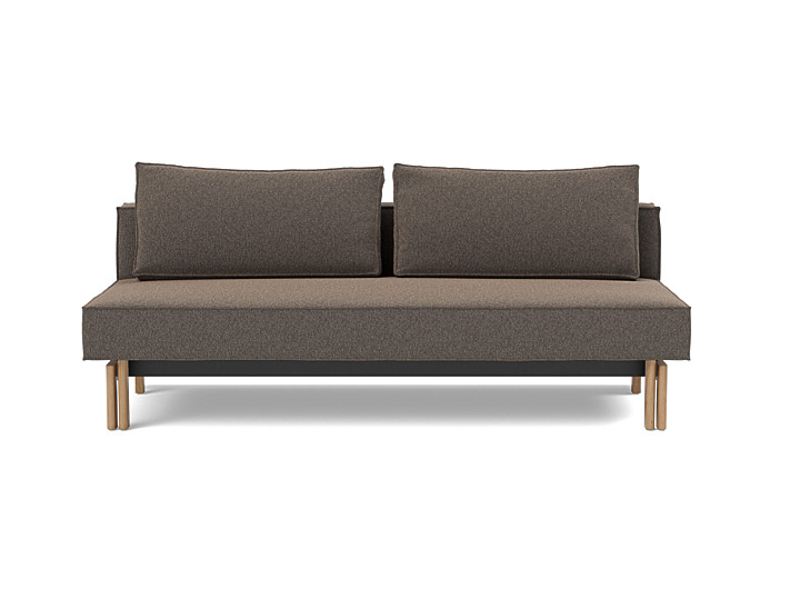 Canapea extensibila Sly Wood 140x200 cm, tesatura la alegere