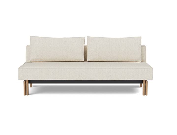 Canapea extensibila Sly Wood 140x200 cm, tesatura la alegere