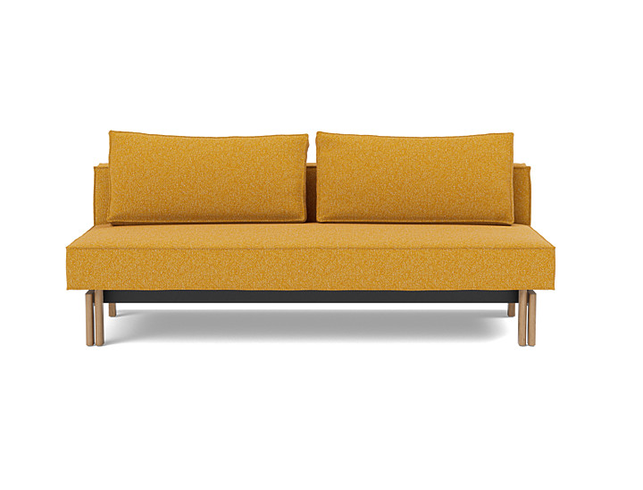 Canapea extensibila Sly Wood 140x200 cm, tesatura la alegere