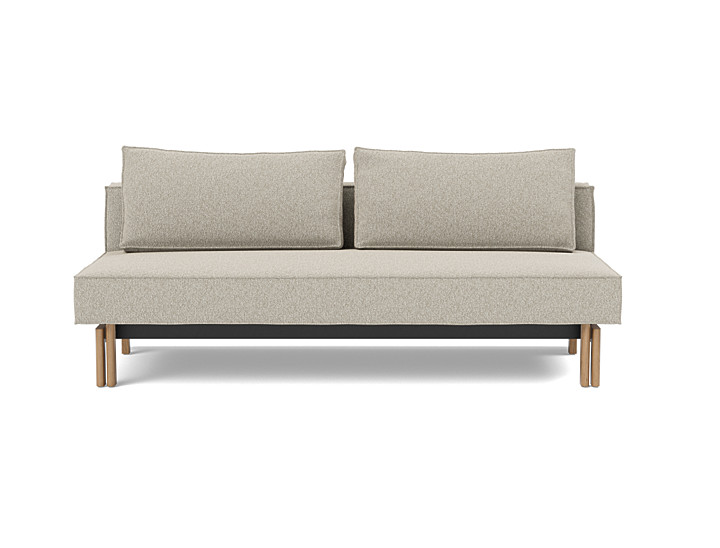 Canapea extensibila Sly Wood 140x200 cm, tesatura la alegere