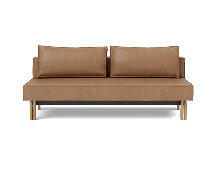 Canapea extensibila Sly Wood 140x200 cm, tesatura la alegere
