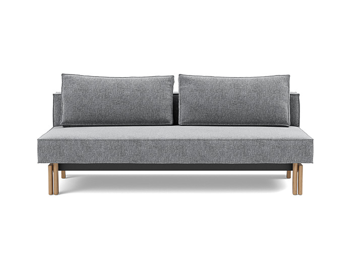 Canapea extensibila Sly Wood 140x200 cm, tesatura la alegere