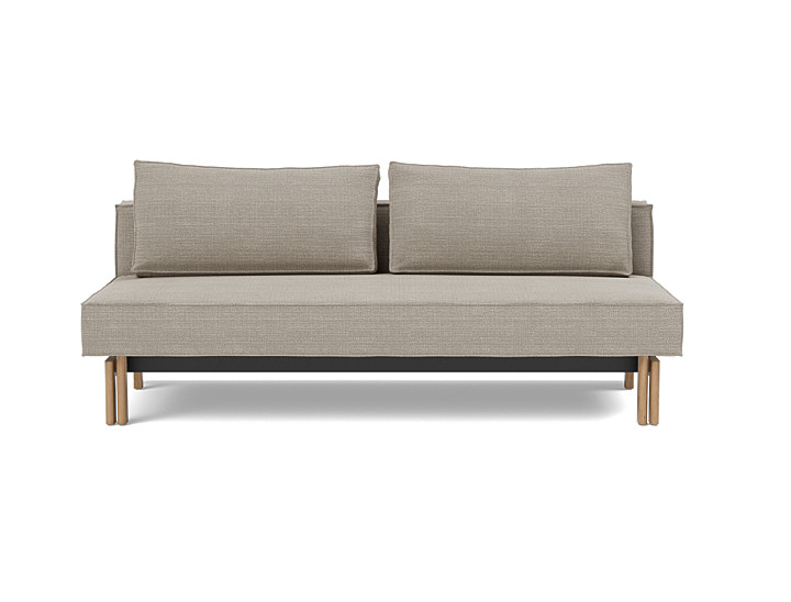 Canapea extensibila Sly Wood 140x200 cm, tesatura la alegere