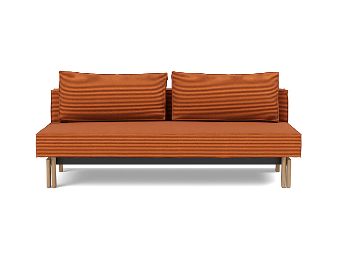 Canapea extensibila Sly Wood 140x200 cm, tesatura la alegere