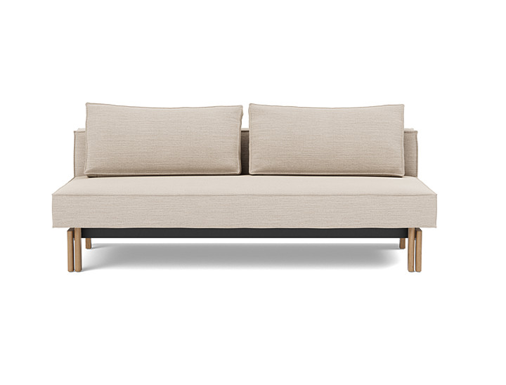 Canapea extensibila Sly Wood 140x200 cm, tesatura la alegere
