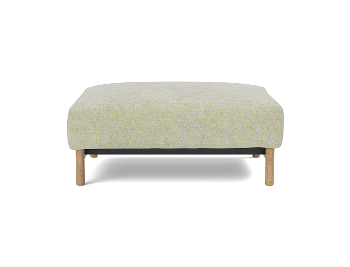 Taburet otoman Malloy Wood 75x100 cm, tesatura la alegere