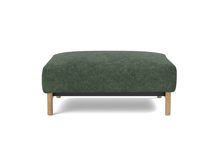 Taburet otoman Malloy Wood 75x100 cm, tesatura la alegere