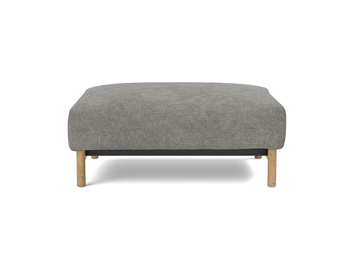 Taburet otoman Malloy Wood 75x100 cm, tesatura la alegere