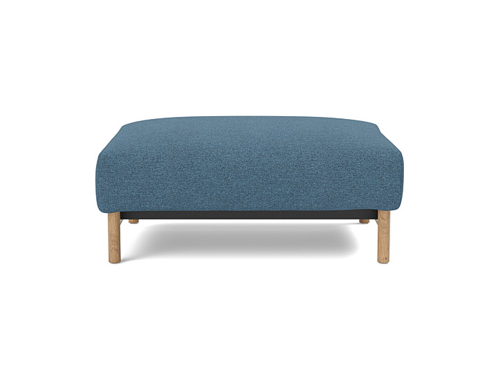 Taburet otoman Malloy Wood 75x100 cm, tesatura la alegere