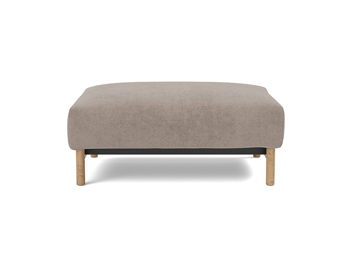 Taburet otoman Malloy Wood 75x100 cm, tesatura la alegere