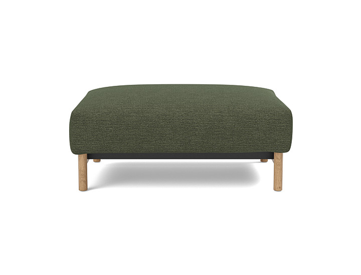 Taburet otoman Malloy Wood 75x100 cm, tesatura la alegere