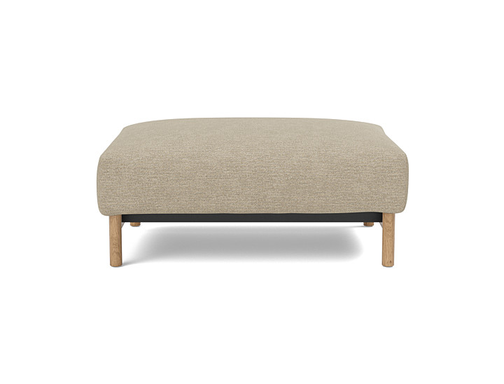Taburet otoman Malloy Wood 75x100 cm, tesatura la alegere