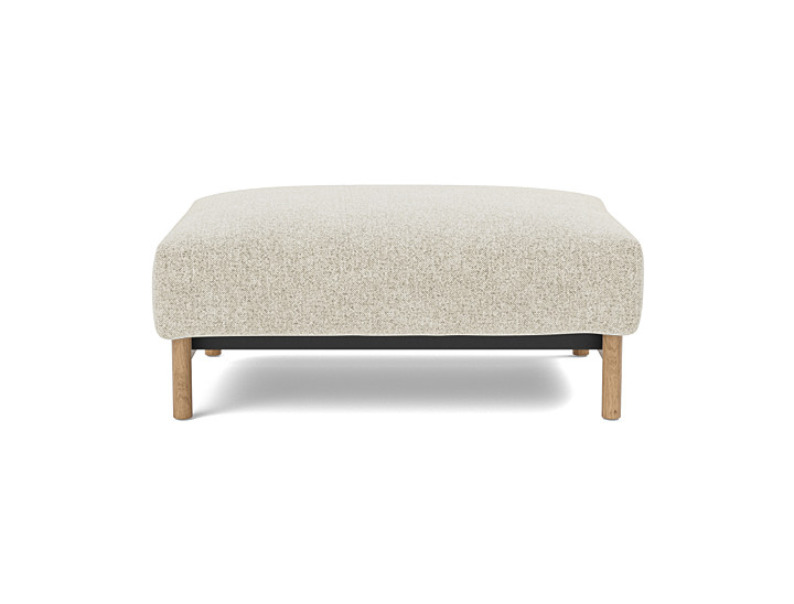 Taburet otoman Malloy Wood 75x100 cm, tesatura la alegere