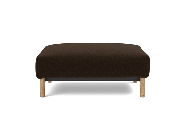 Taburet otoman Malloy Wood 75x100 cm, tesatura la alegere