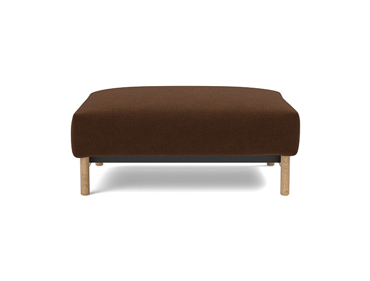 Taburet otoman Malloy Wood 75x100 cm, tesatura la alegere