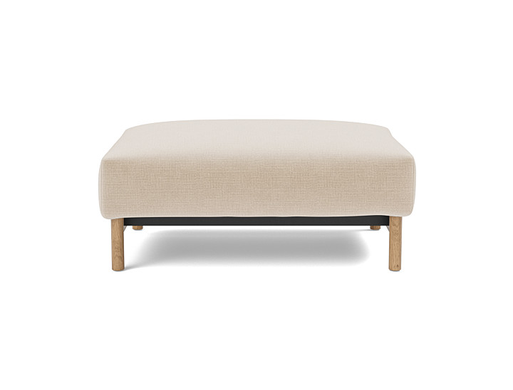 Taburet otoman Malloy Wood 75x100 cm, tesatura la alegere