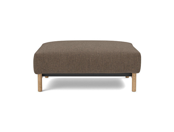 Taburet otoman Malloy Wood 75x100 cm, tesatura la alegere