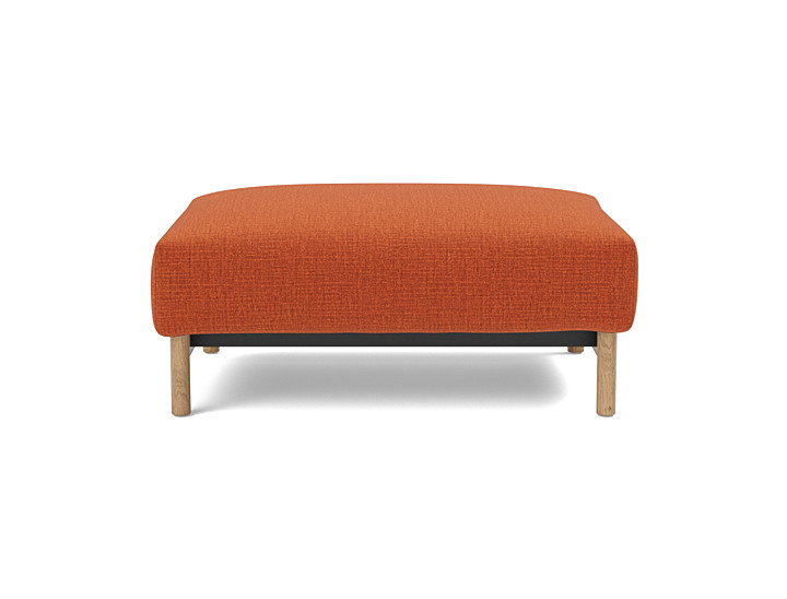 Taburet otoman Malloy Wood 75x100 cm, tesatura la alegere