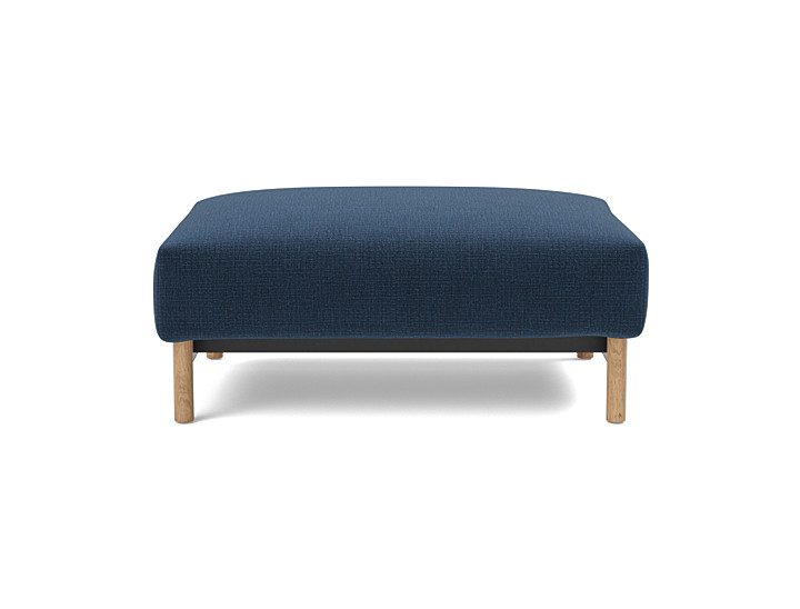 Taburet otoman Malloy Wood 75x100 cm, tesatura la alegere