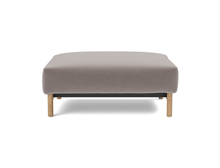 Taburet otoman Malloy Wood 75x100 cm, tesatura la alegere