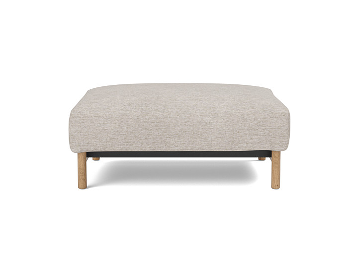Taburet otoman Malloy Wood 75x100 cm, tesatura la alegere
