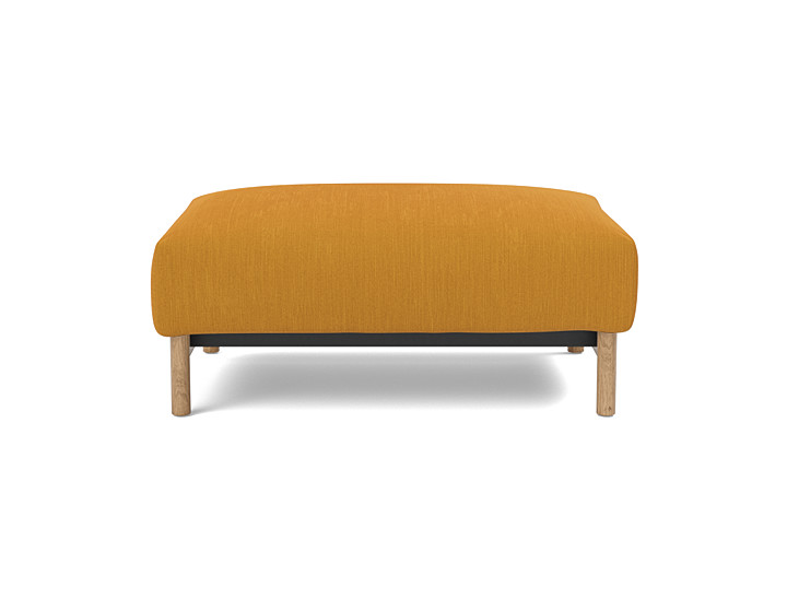 Taburet otoman Malloy Wood 75x100 cm, tesatura la alegere