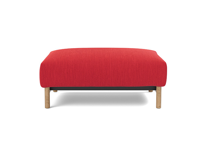 Taburet otoman Malloy Wood 75x100 cm, tesatura la alegere