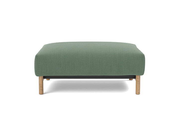 Taburet otoman Malloy Wood 75x100 cm, tesatura la alegere
