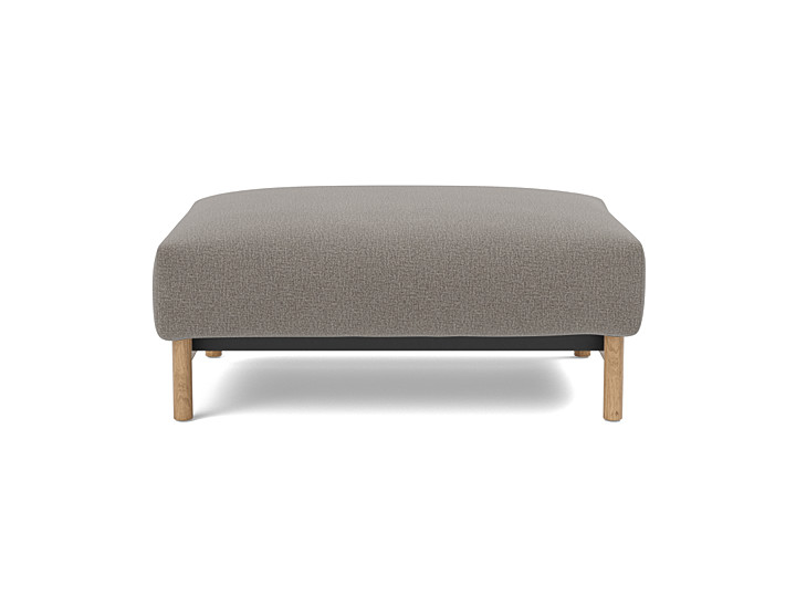 Taburet otoman Malloy Wood 75x100 cm, tesatura la alegere