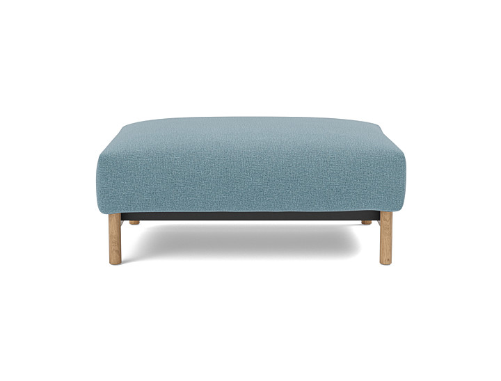 Taburet otoman Malloy Wood 75x100 cm, tesatura la alegere
