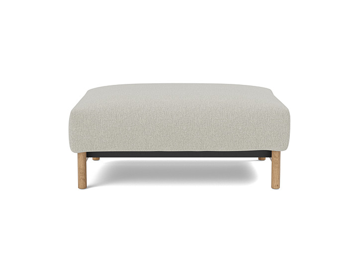 Taburet otoman Malloy Wood 75x100 cm, tesatura la alegere
