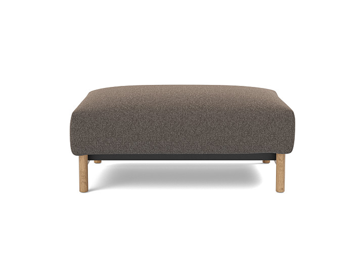 Taburet otoman Malloy Wood 75x100 cm, tesatura la alegere