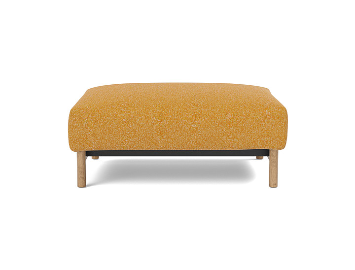 Taburet otoman Malloy Wood 75x100 cm, tesatura la alegere